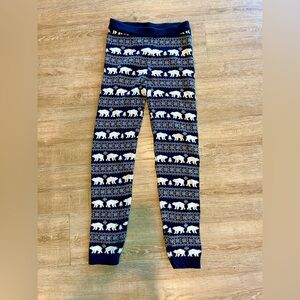 Navy and White Polar Bear Leggings